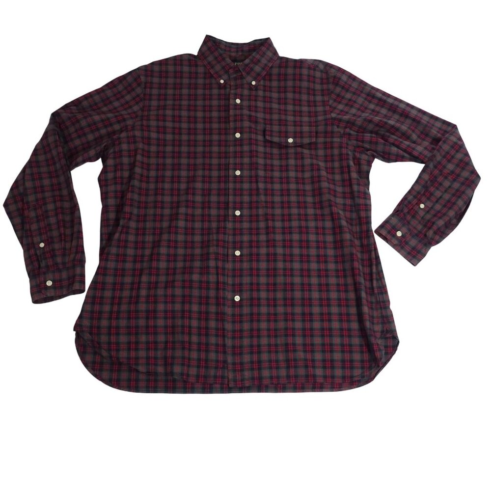 Polo Ralph Lauren Men Classic Fit Plaid Button Down Shirt Red Green XL Christmas - Picture 2 of 12